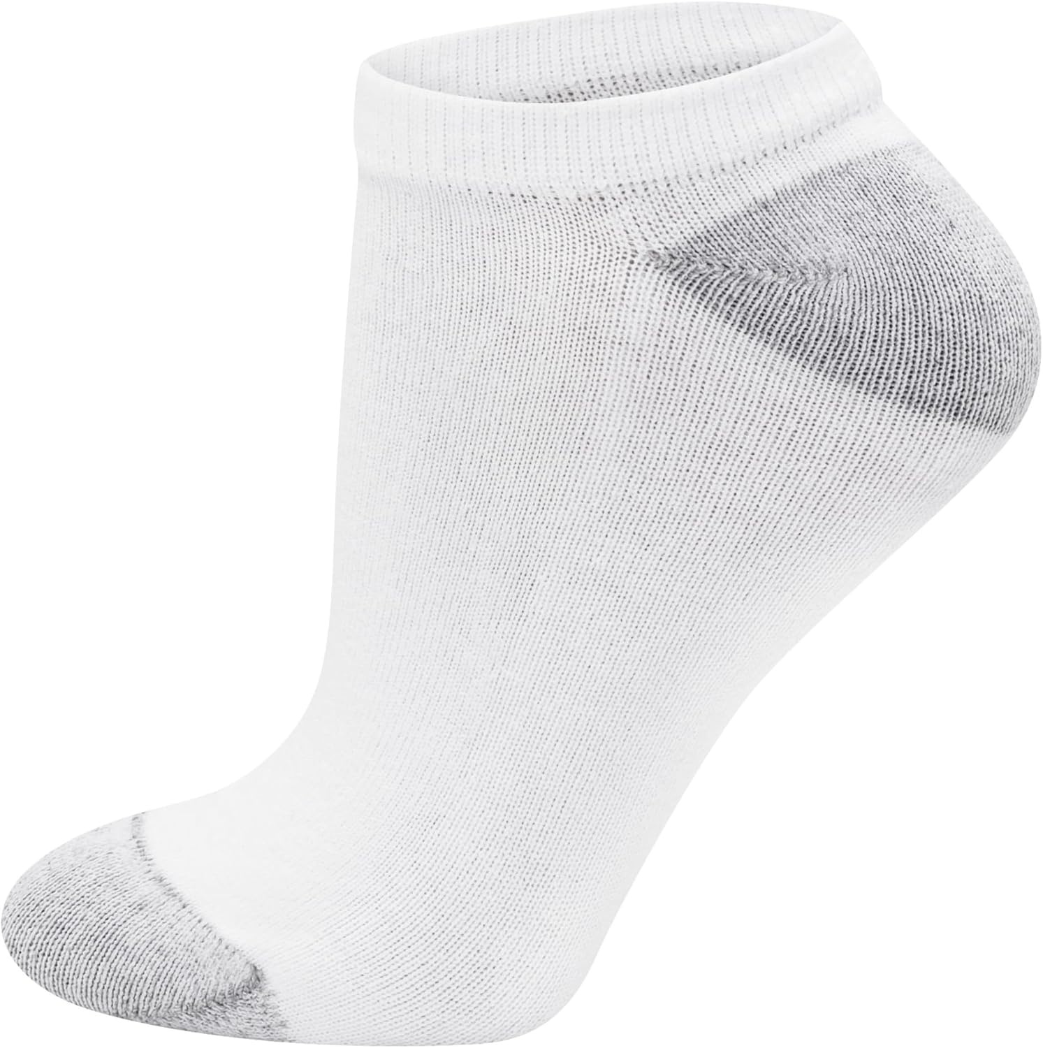 image:imageHanes Womens Crew Ankle and NoShow MoistureWicking Cushioned Athletic Socks 14 PackWhite