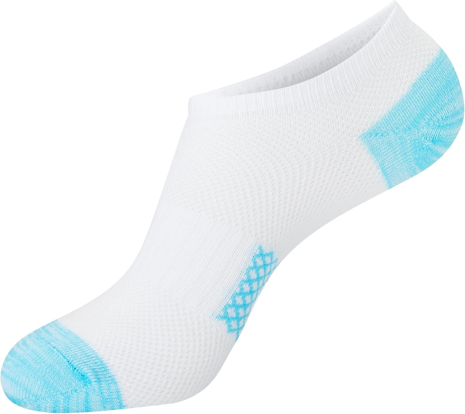 image:imageHanes Womens Socks Lightweight Breathable Socks No Show and Super No Show 6PackWhite With Color Pops