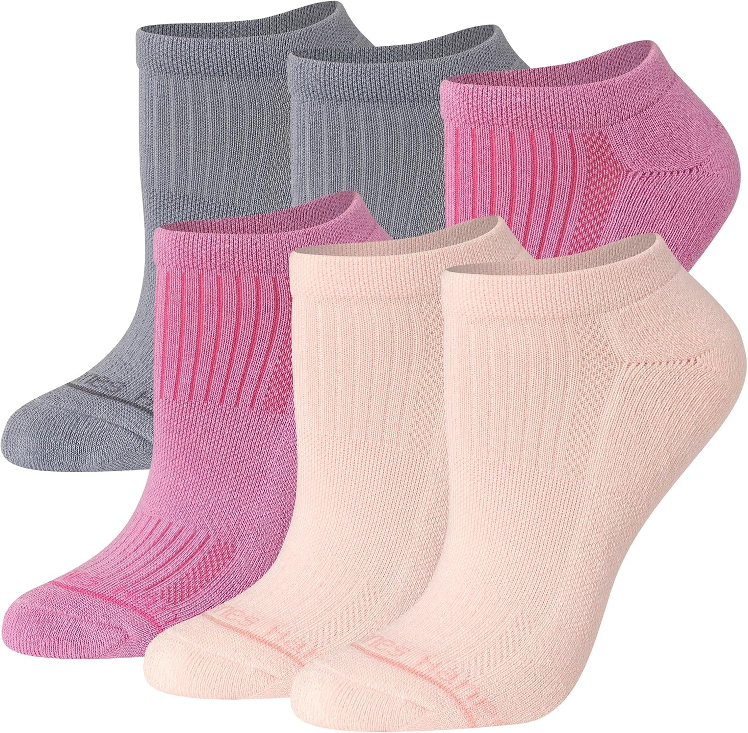 image:imageHanes Womens Socks Pack Supersoft Mid Crew and Noshow Socks for Women 6 PackPink