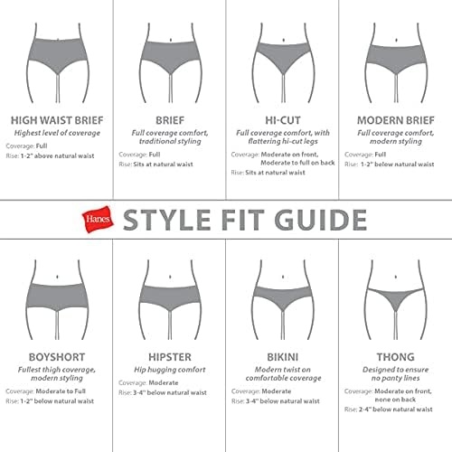 image:imageHanes womens HiCut Panties Pack Lightweight Cotton HiCuts 6Pack Retired Colors May VaryAssorted Neutral Solids Brief