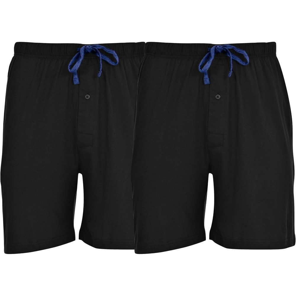 image:imageHanes Mens Woven ShortBlackBlack