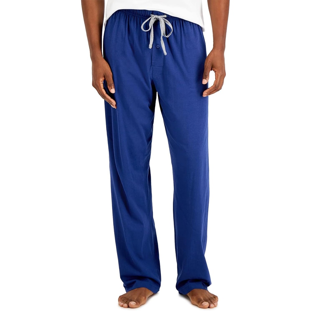 image:imageHanes Mens XTemp Jersey Cotton Sleep Pajama Lounge Pants with Pockets Pj Bottoms Extended SizesBlue
