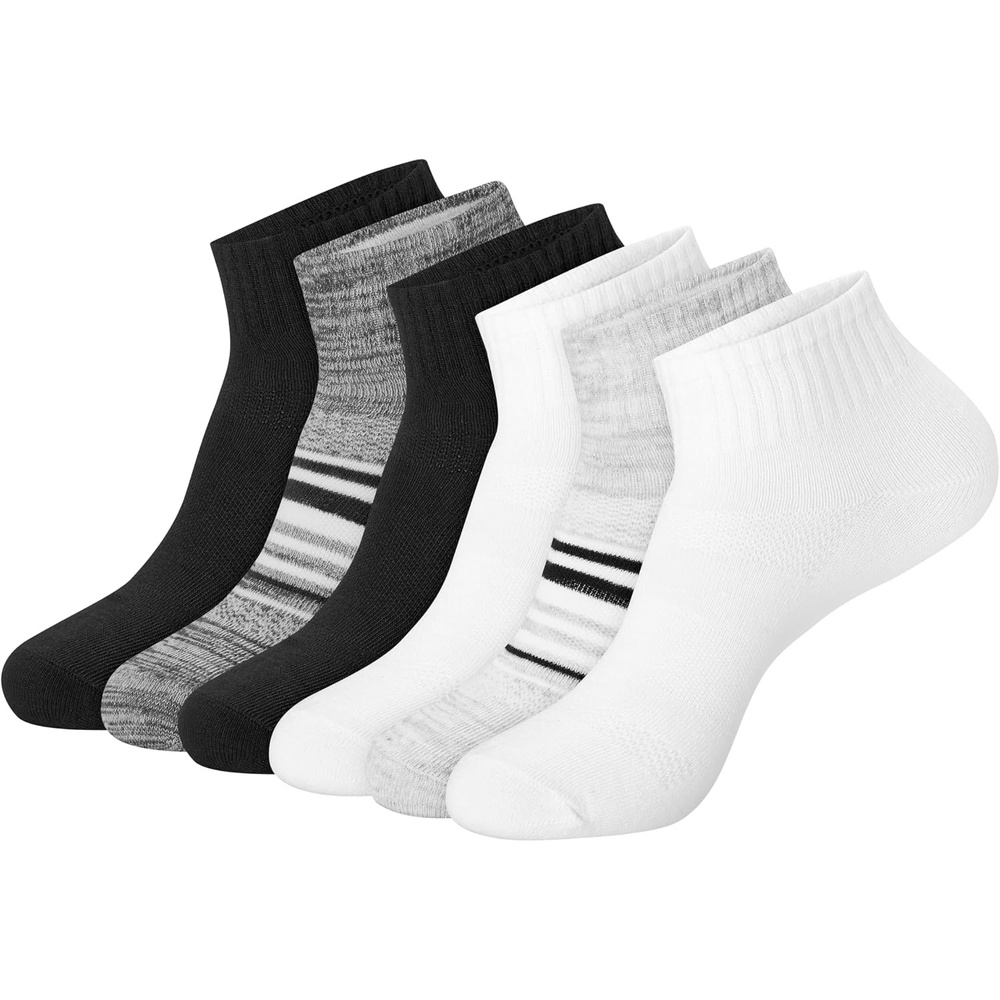 image:imageHanes Womens Socks Lightweight Breathable Socks No Show and Super No Show 6PackAssorted Black White