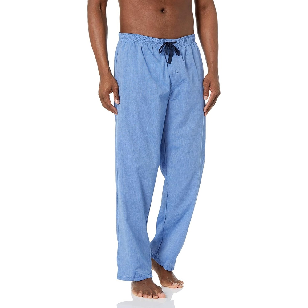 image:imageHanes mens Woven Pajama PantBlue Solid