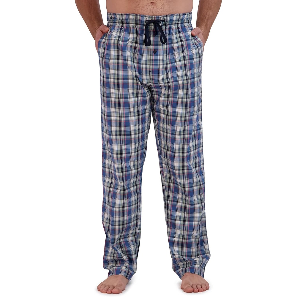 image:imageHanes mens Woven Pajama PantLight Blue