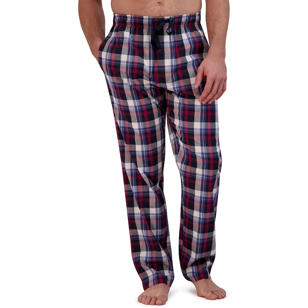 image:imageHanes mens Woven Pajama PantRed Plaid