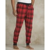 Hanes Hanes Men’s Waffle Knit Jogger Pant Sleepwear(Red)