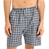 Hanes Men’s Hanes Short Sleeve Pj Set(Black/Grey Plaid)