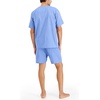 Hanes Men’s Hanes Short Sleeve Pj Set(Blue)