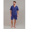 Hanes Men’s Hanes Short Sleeve Pj Set(Navy Heather)