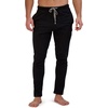 Hanes Men’s Solid Knit Sleep Pant With Pockets and Drawstring(Black/Active Grey)