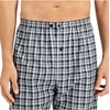 Hanes Men’s Woven Plain-Weave Pajama Set(Black/Grey Plaid)