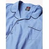 Hanes Men’s Woven Plain-Weave Pajama Set(Blue)