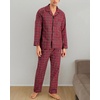 Hanes Men’s Woven Plain-Weave Pajama Set(Red Plaid)