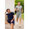 Hanes Men’s Woven Short(Blue Depth/Heather Grey)