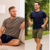 Hanes Men’s Woven Short(Dark Green/Dark Blue)