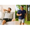 Hanes Men’s Woven Short(Heather Gray/Navy)