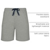 Hanes Men’s Woven Short(Heather Gray/Navy)