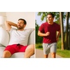 Hanes Men’s Woven Short(Red/Grey Heather)