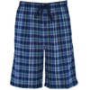 Hanes Men’s Woven Shorts(Navy Plaid)