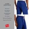 Hanes Men’s X-Temp Jersey Cotton Sleep Pajama Lounge Pants with Pockets, Pj Bottoms, Extended Sizes(Blue)