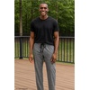 Hanes Men’s X-Temp Jersey Cotton Sleep Pajama Lounge Pants with Pockets, Pj Bottoms, Extended Sizes(Heather Grey)