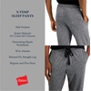 Hanes Men’s X-Temp Jersey Cotton Sleep Pajama Lounge Pants with Pockets, Pj Bottoms, Extended Sizes(Heather Grey)