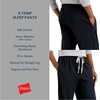 Hanes Men’s X-Temp Jersey Cotton Sleep Pajama Lounge Pants with Pockets, Pj Bottoms, Extended Sizes(Midnight Black)