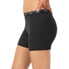 Hanes Originals Women’s Mid-Thigh Boxer Brief Pack, Stretch Cotton Underwear, 4-Pack(Basic Color Mix)