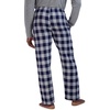 Hanes Ultimate Men’s Flannel Pajama Pants, Plaid Cotton Loungewear, Pj Bottoms with Pockets, Extended Sizes(Navy Buffalo)