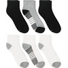 Hanes Women’s 6-Pair Comfort Fit No Show Socks(Assorted Black & White – 6 Pack)