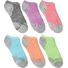 Hanes Women’s 6-Pair Comfort Fit No Show Socks(Assorted Brights – 6 Pack)