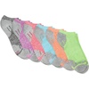 Hanes Women’s 6-Pair Comfort Fit No Show Socks(Assorted Brights – 6 Pack)