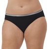 Hanes Women’s Brief Underwear, Stretch Brief Panties for Women, Tag-free Underwear, 5-pack(White/Grey/Blue/Pink/Black)
