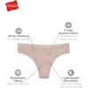 Hanes Women’s Microfiber Stretch Underwear Pack, Comfort Flex Fit Brief Bikini or Thong Panties, 6-Pack(Assorted Thong)