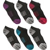 Hanes Women’s Socks, Lightweight Breathable Socks, No Show and Super No Show, 6-Pack(Black/Grey)
