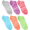 Hanes Women’s Socks, Lightweight Breathable Socks, No Show and Super No Show, 6-Pack(Pink Grey)