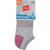 Hanes Women’s Socks, Lightweight Breathable Socks, No Show and Super No Show, 6-Pack(Pink/Grey)