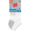 Hanes Women’s Socks, Lightweight Breathable Socks, No Show and Super No Show, 6-Pack(White)