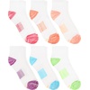 Hanes Women’s Socks, Lightweight Breathable Socks, No Show and Super No Show, 6-Pack(White With Color Pops)