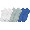 Hanes Women’s Socks Pack, Supersoft Mid Crew and No-show Socks for Women, 6 Pack(Blue)