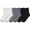 Hanes Women’s Socks Pack, Supersoft Mid Crew and No-show Socks for Women, 6 Pack(White)