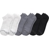 Hanes Women’s Socks Pack, Supersoft Mid Crew and No-show Socks for Women, 6 Pack(White/Black/Gray)