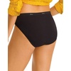 Hanes Women’s Underwear Pack, 10-Pack, Full-Coverage Cotton Blend Panties, Moisture-Wicking Underwear for Women(10-pack Black (Hi-cut))