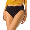 Hanes Women’s Underwear Pack, 10-Pack, Full-Coverage Cotton Blend Panties, Moisture-Wicking Underwear for Women(10-pack Black (Hi-cut))