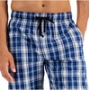 Hanes mens Woven Pajama Pant(Blue Plaid)