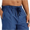 Hanes mens Woven Pajama Pant(Navy Plaid)