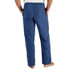 Hanes mens Woven Pajama Pant(Navy Plaid)