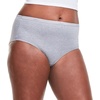Hanes women’s Hi-Cut Panties Pack, Lightweight Cotton Hi-Cuts, 6-Pack (Retired, Colors May Vary)(Assorted Neutral Solids (Brief))