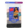 Hanes women’s Hi-Cut Panties Pack, Lightweight Cotton Hi-Cuts, 6-Pack (Retired, Colors May Vary)(Assorted Neutral Solids (Brief))